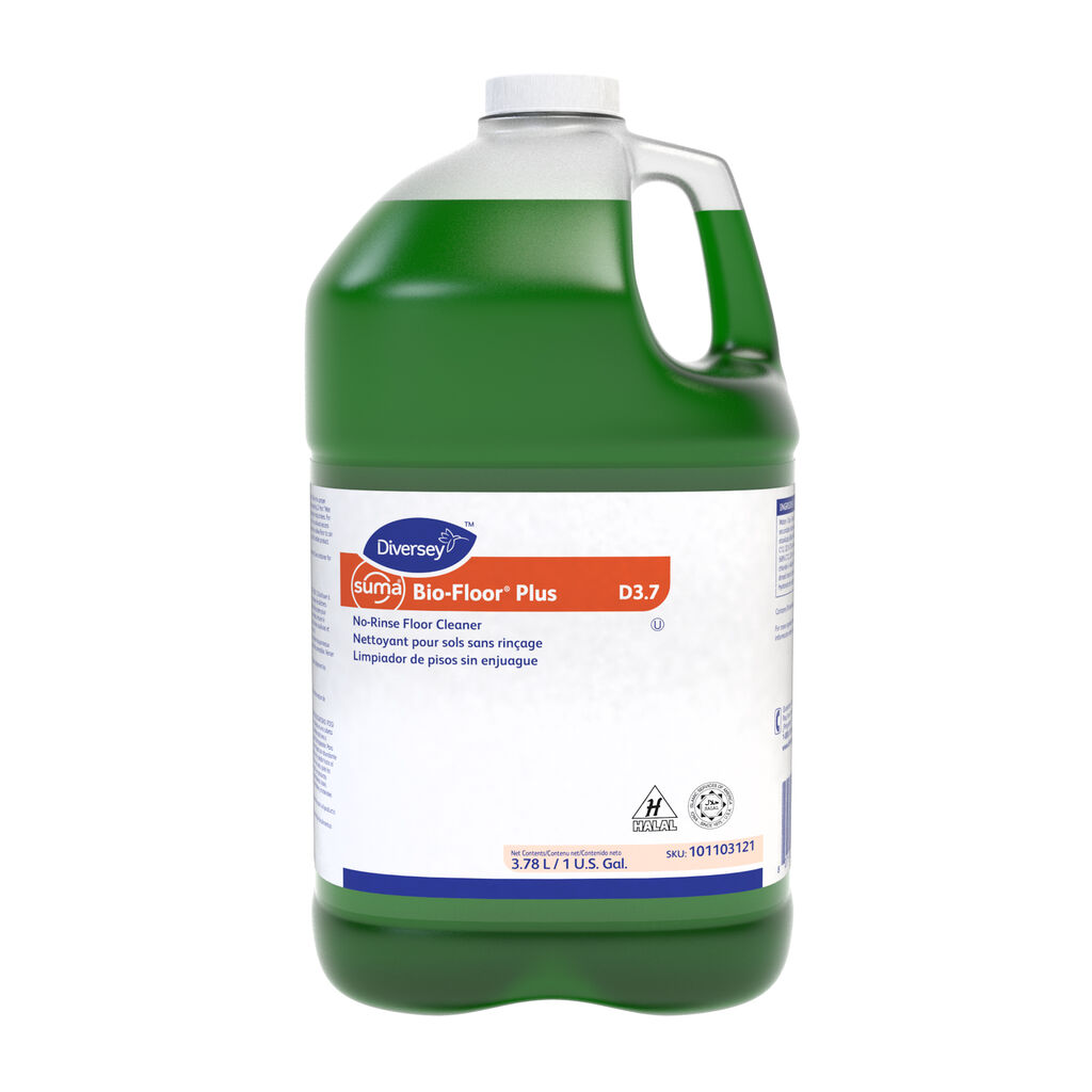 Suma Bio Floor Plus D3.7 4x1gal - No-Rinse Probiotic Floor Cleaner and Deodoriser
