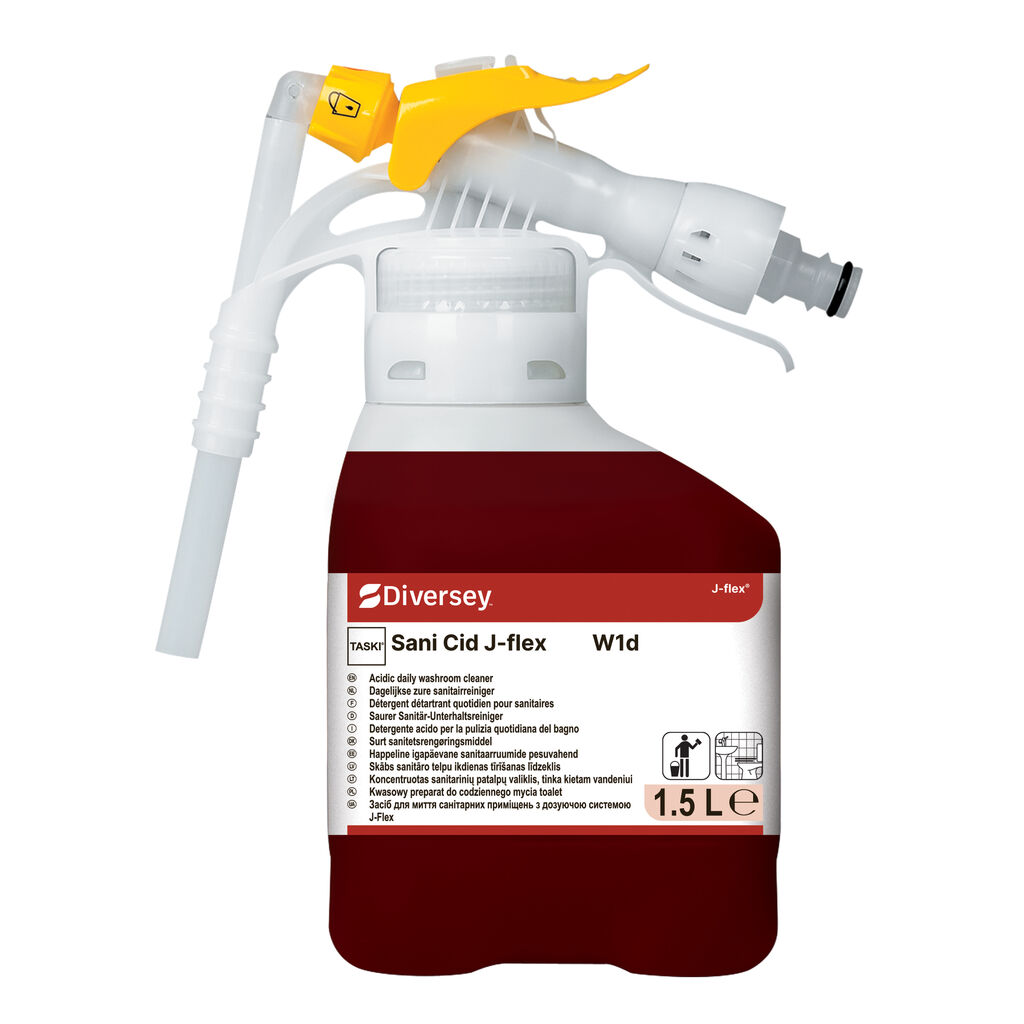 TASKI Sani Cid J-flex W1d 1.5L - Sanitairreiniger voor hard water in J-flex®