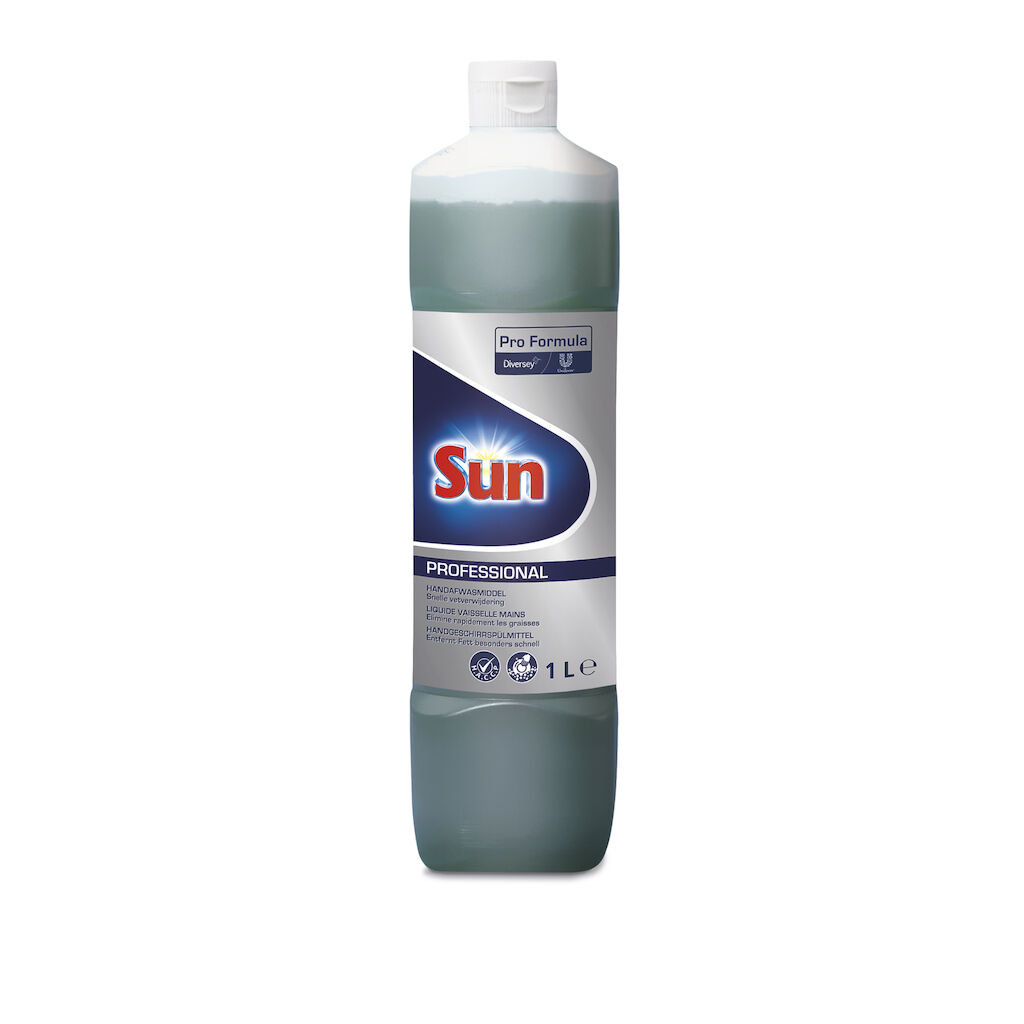 Sun Pro Formula Washing Up Liquid 6x1L - Detergent de vase de mână cu parfum plăcut de lămâie