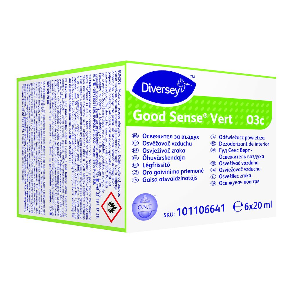 Good Sense Vert (refill) O3c 2x6x0.02L - Osvěžuje vzduch a neutralizuje zápach, má okamžitý účinek
