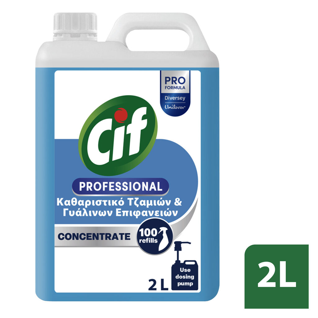 Cif Professional Concentrated Window & Glass Cleaner 2x2L