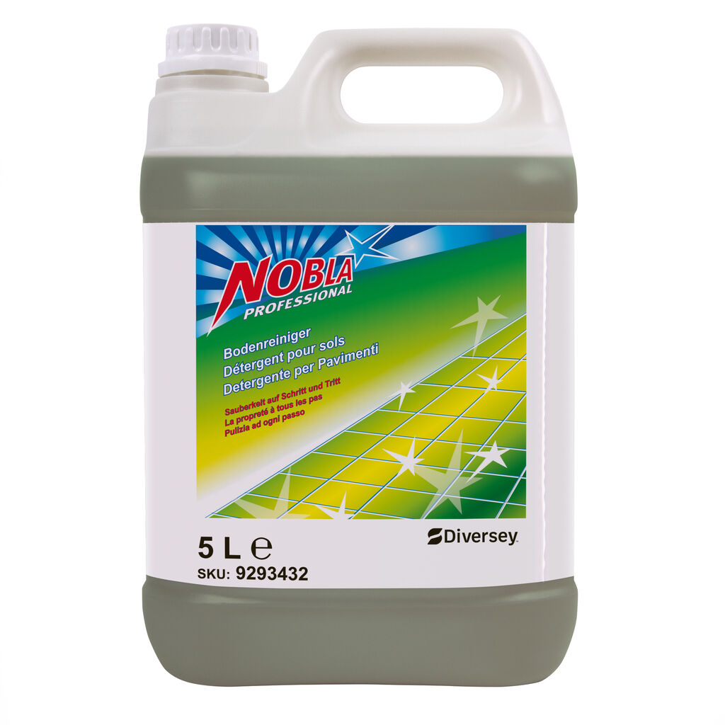 Detergente per pavimenti Nobla 2x5L - Per la pulizia meccanica e manuale dei pavimenti
