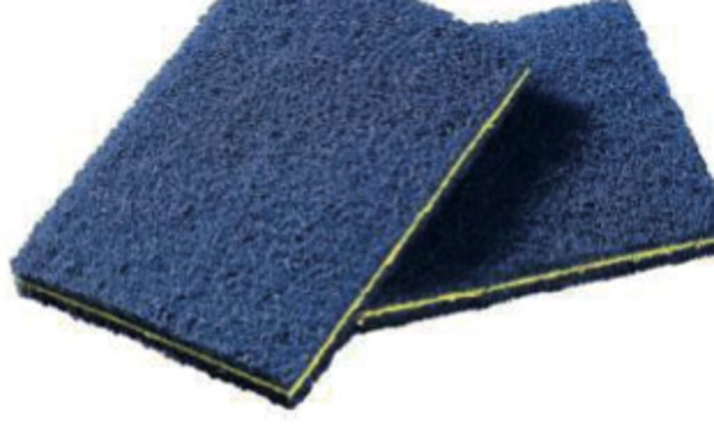 Pad voor Bakplaatreiniging Medium Hard 40x40st - Blauw - Blauwe pad voor bakplaatreiniging