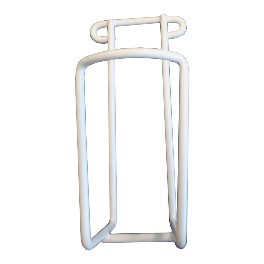 Soft Care fleshouder 500 ml - muur/schroeven 1st - Witte muurhouder geschikt voor 500ml flessen
