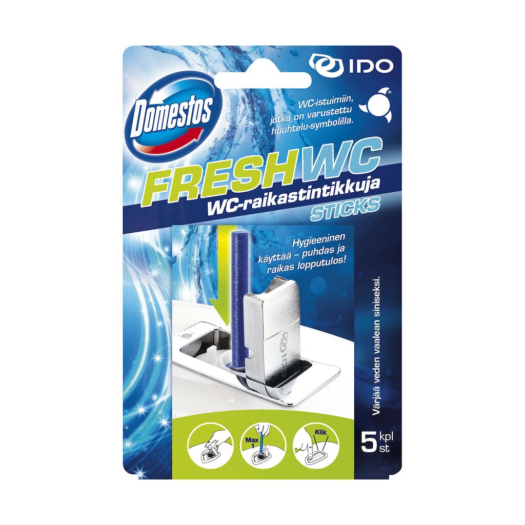 Domestos WC-Sticks Ocean 14x5stk. - Toiletfrisker med rengørende effekt. Passer til Ifö-toiletter
