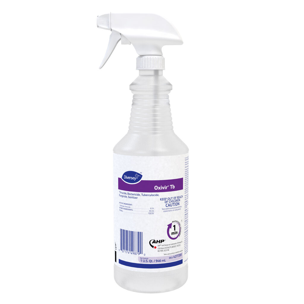 Oxivir® Tb RTU, 32foz, 12/CT - *Virucide, Bactericide, Tuberculocide,Fungicide, Sanitizer