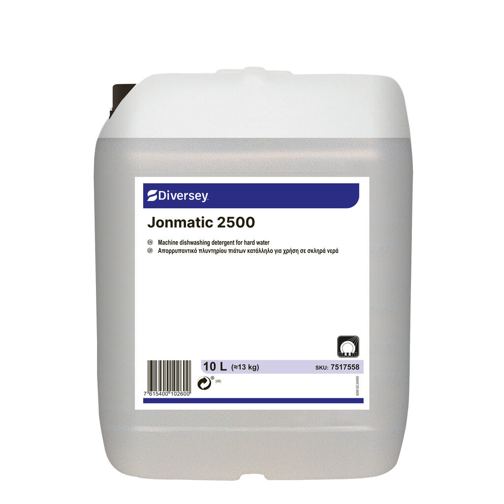 Jonmatic 2500 10L - Απορρυπαντικό πλυντηρίου πιάτων για πλύση σε πολύ σκληρά νερά