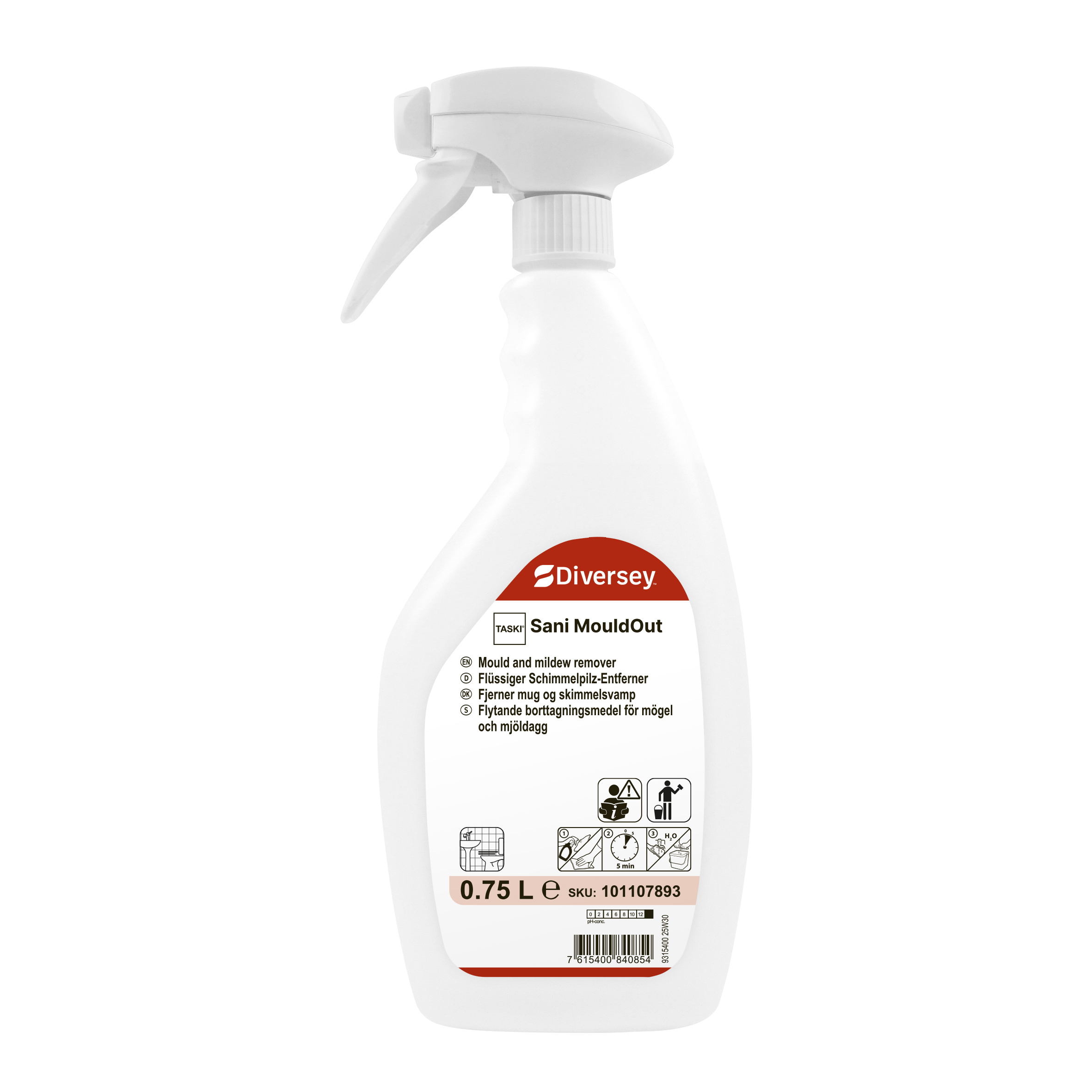 Api Sani TASKI Sani MouldOut 6x0.75L - Schimmelpilz-Entferner | Solenis Products