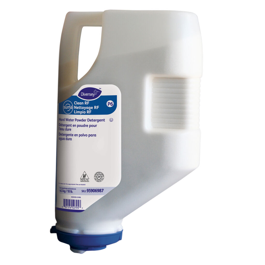 Suma® Clean RF P6 P6, 10lb, 3/CT - Détergent en poudre pour eau dure