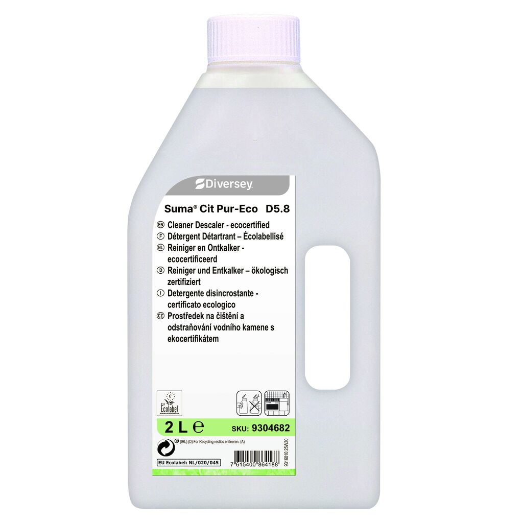 Suma Cit Pur-Eco D5.8 6x2L - Reiniger Ontkalker - ecocertificaat