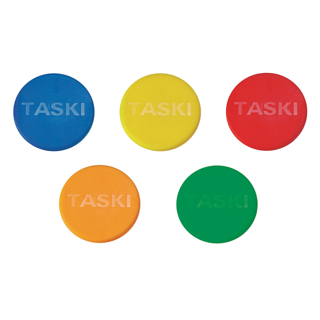 TASKI Ultra Plus Colour Coding Set 4x - Set di bottoni colorati intercambiabili per Frame del sistema JonMaster