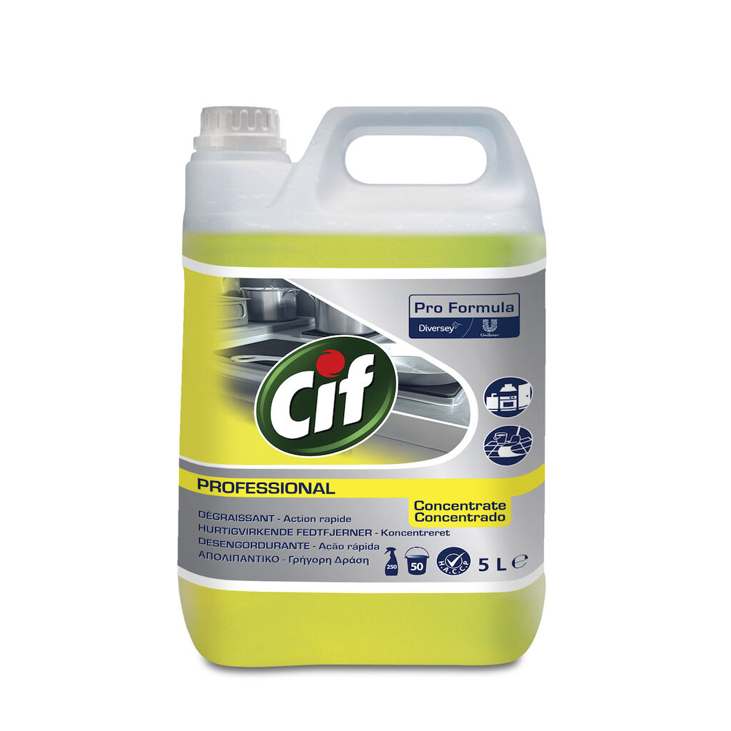 Cif Pro Formula détergent dégraissant puissant concentré 2x5L - Détergent dégraissant puissant concentré