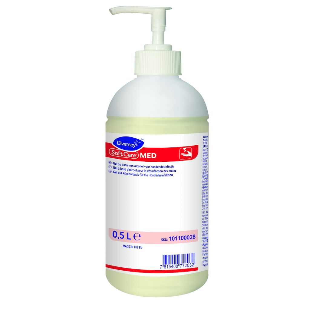 Soft Care MED 6x0.5L - Gel op basis van alcohol voor handendesinfectie