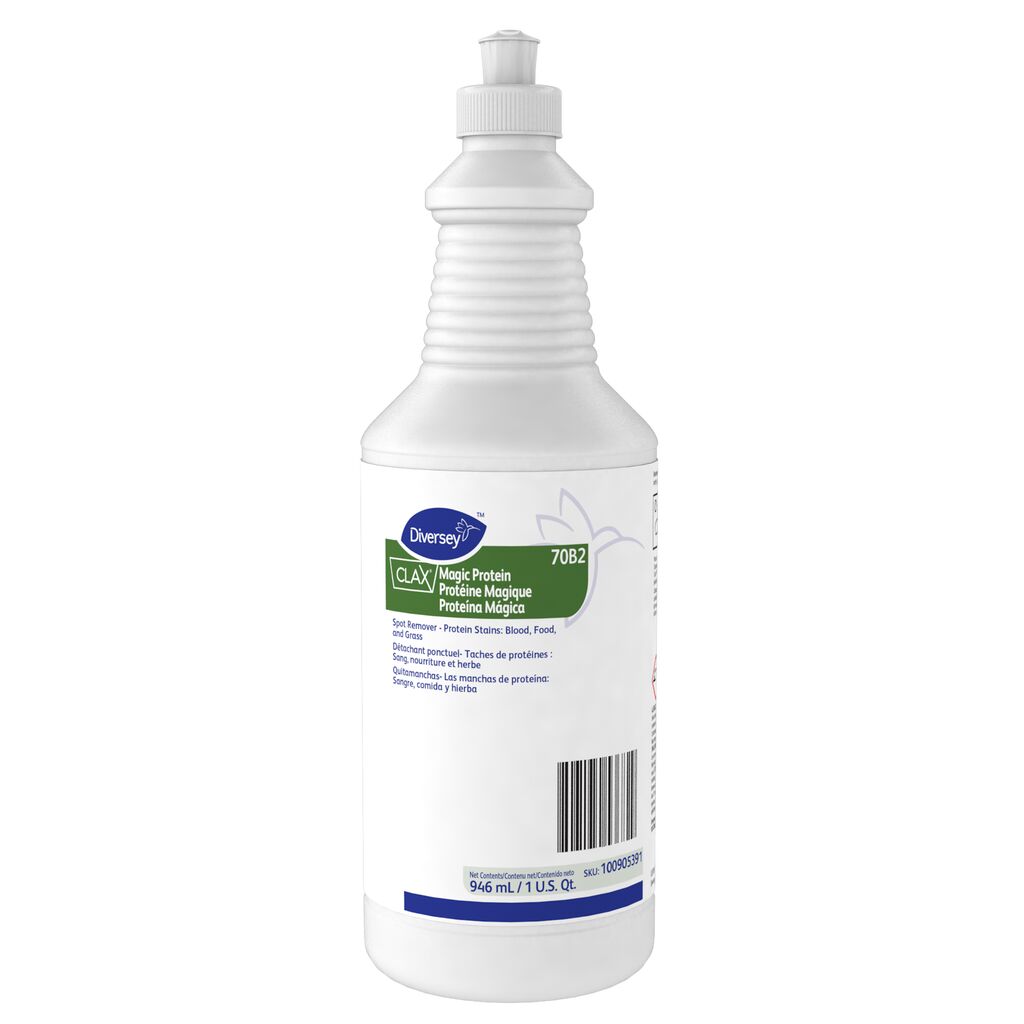 Clax® Magic Protein 70B2, 32foz, 6/CT - Spot Remover - Protein Stains: Blood, Food, and Grass