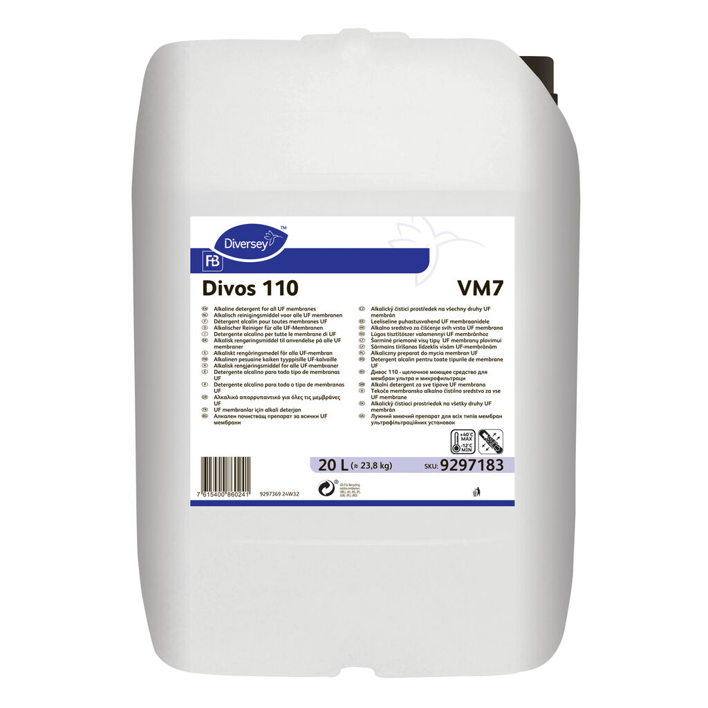 Divos 110 VM7 20L - Alkalisch reinigingsmiddel voor alle UF membranen