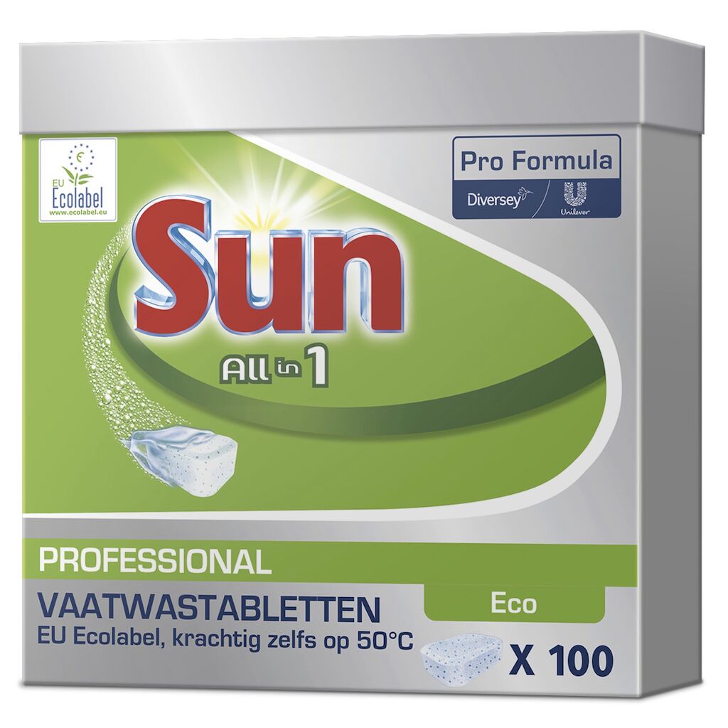 Sun Pro Formula All-in-1 Eco Vaatwastabletten 5x100st - EU Ecolabel