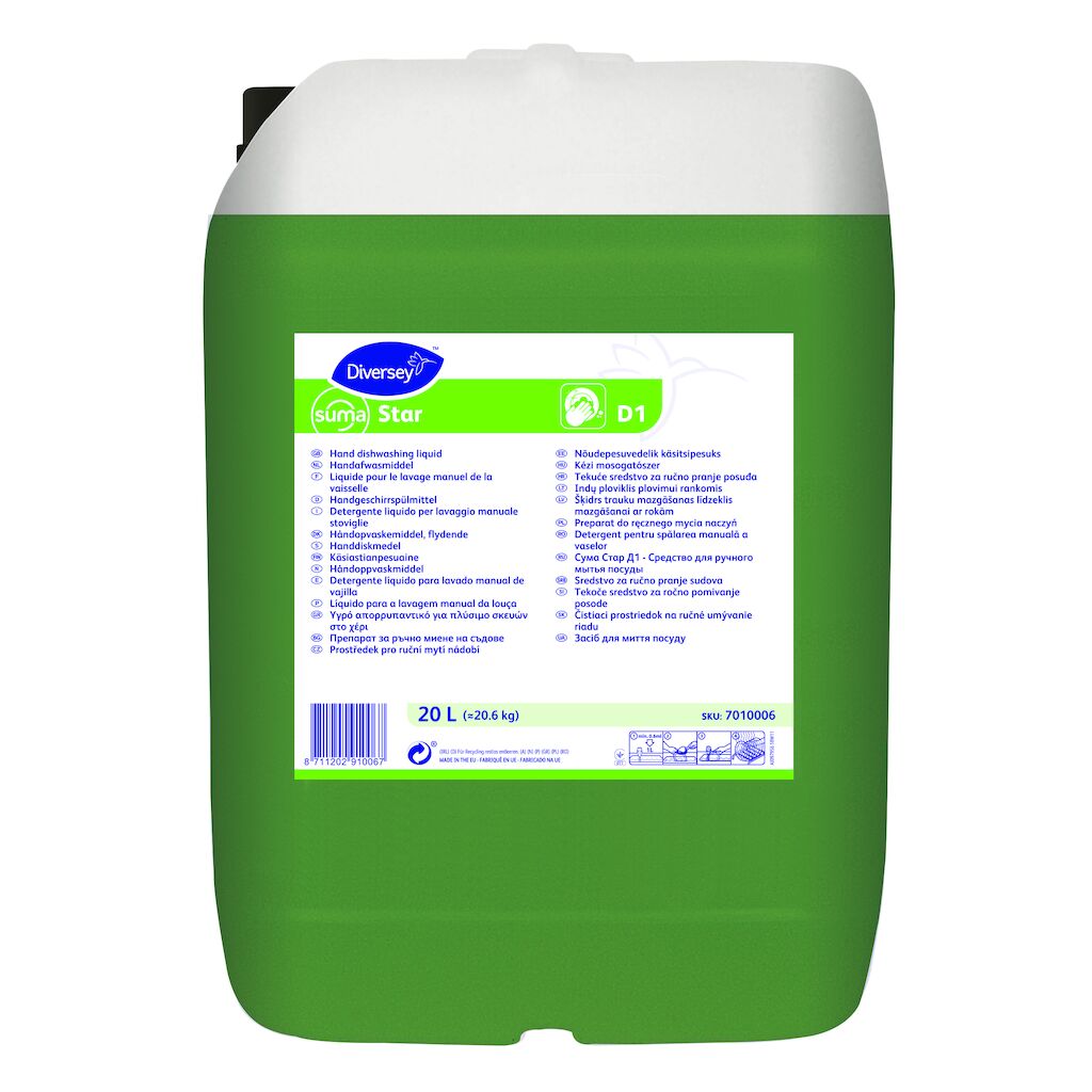 Suma Star D1 20L - Detergent pentru spălarea manuală a vaselor