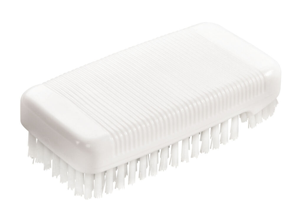 Brosse à ongles 10x1pc - 97 x 50 x 27 mm - Blanc - Pour ongles et mains