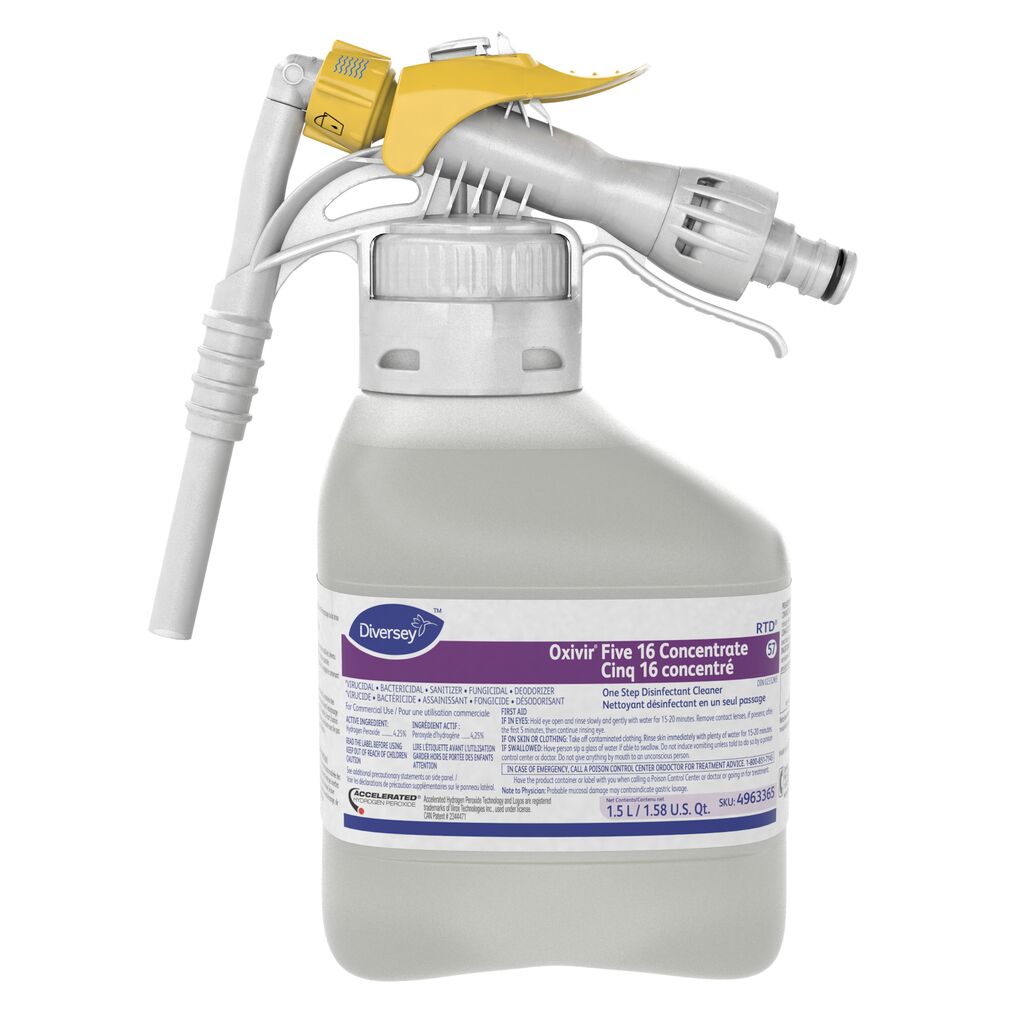 Oxivir® Five 16 Concentrate 57, 1.5L, 2/CT - Nettoyant désinfectant One Step