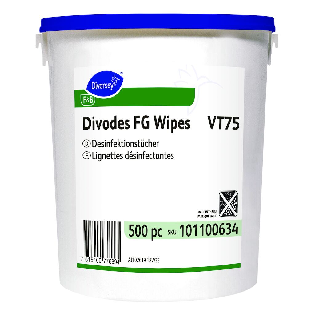 Divodes FG Wipes VT75 500Stk. - Desinfektionstücher