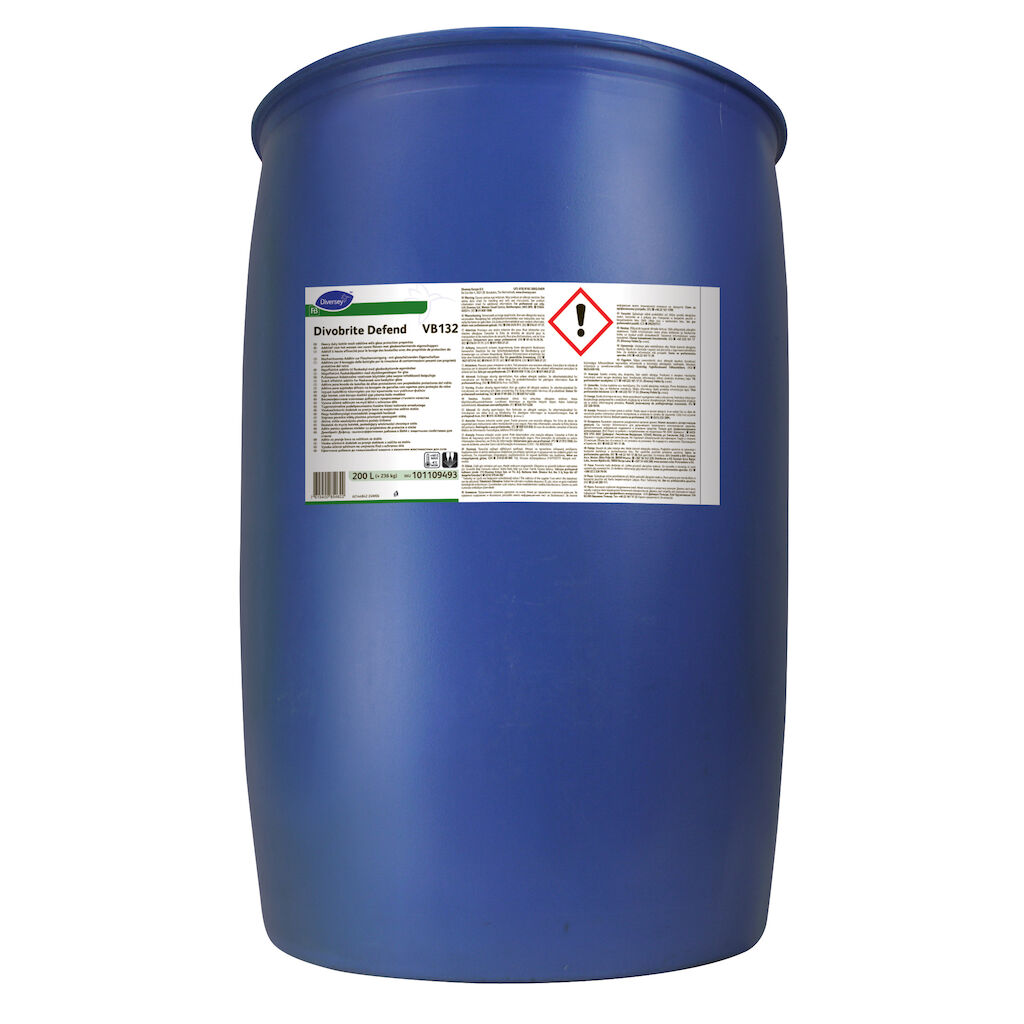 Divobrite Defend VB132 200L - Heavy duty additive with enhanced glass protection properties