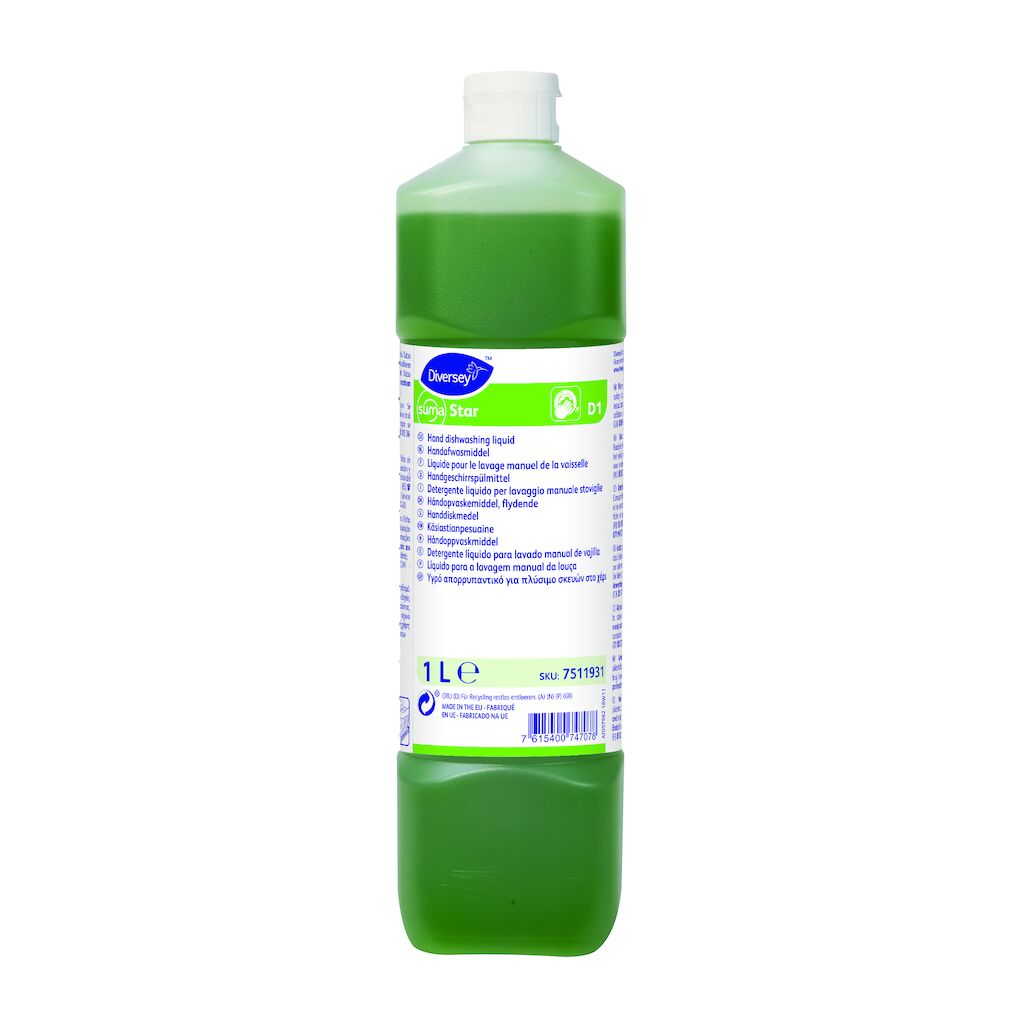 Suma Star D1 6x1L - Håndopvaskemiddel, flydende