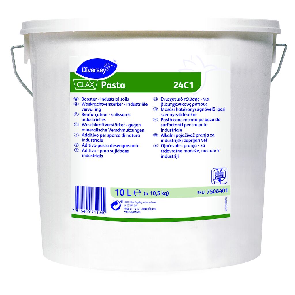 Clax Pasta 24C1 10L - Pastă concentrată pe bază de surfactanți pentru pete industriale