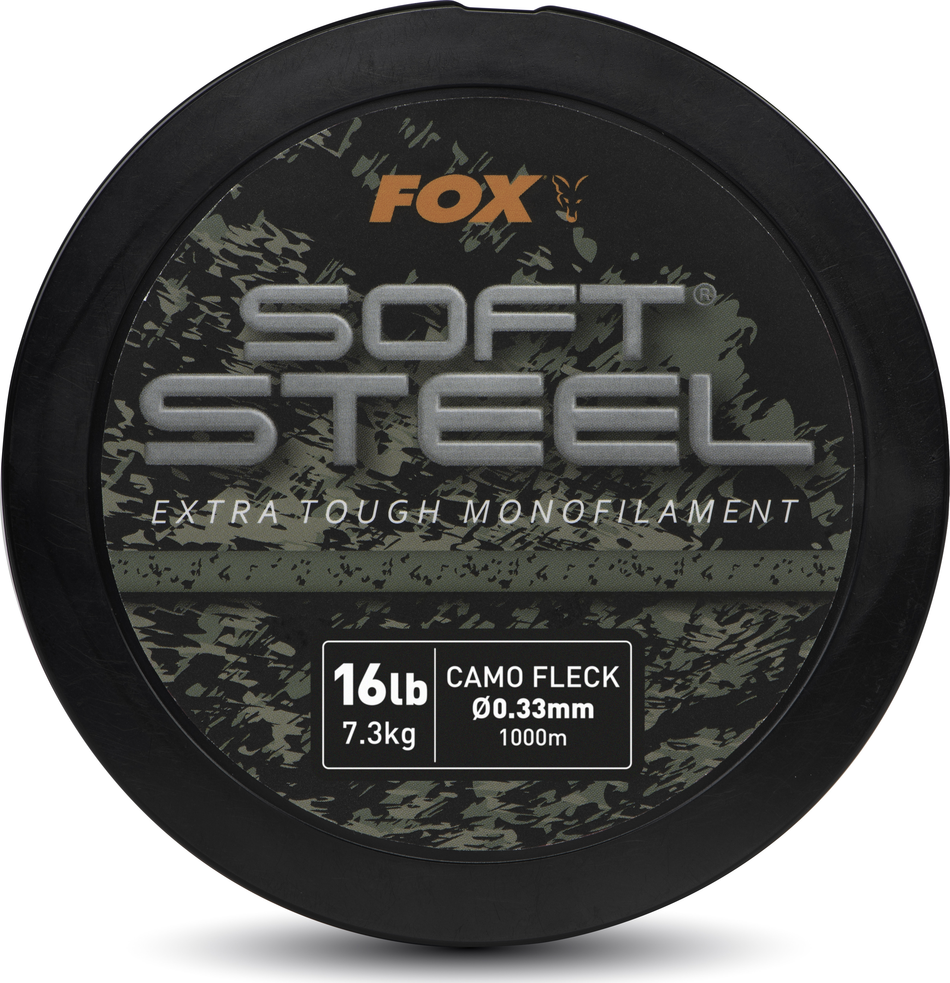 Soft Steel Fleck Camo Mono 16lb 7.3kg 0.33mm 1000m