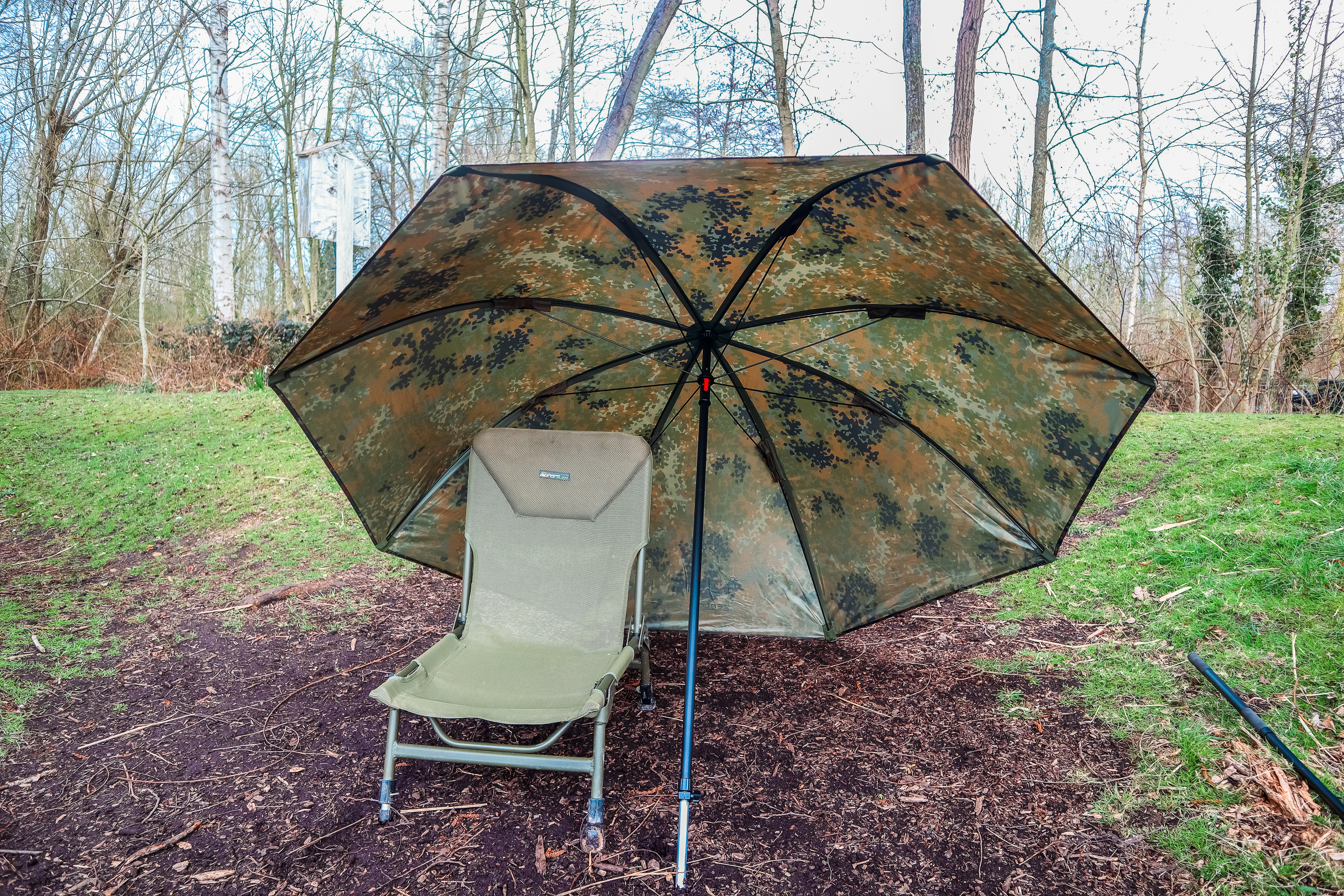 Deštník Zebco Flecktarn Brolly 2,2m