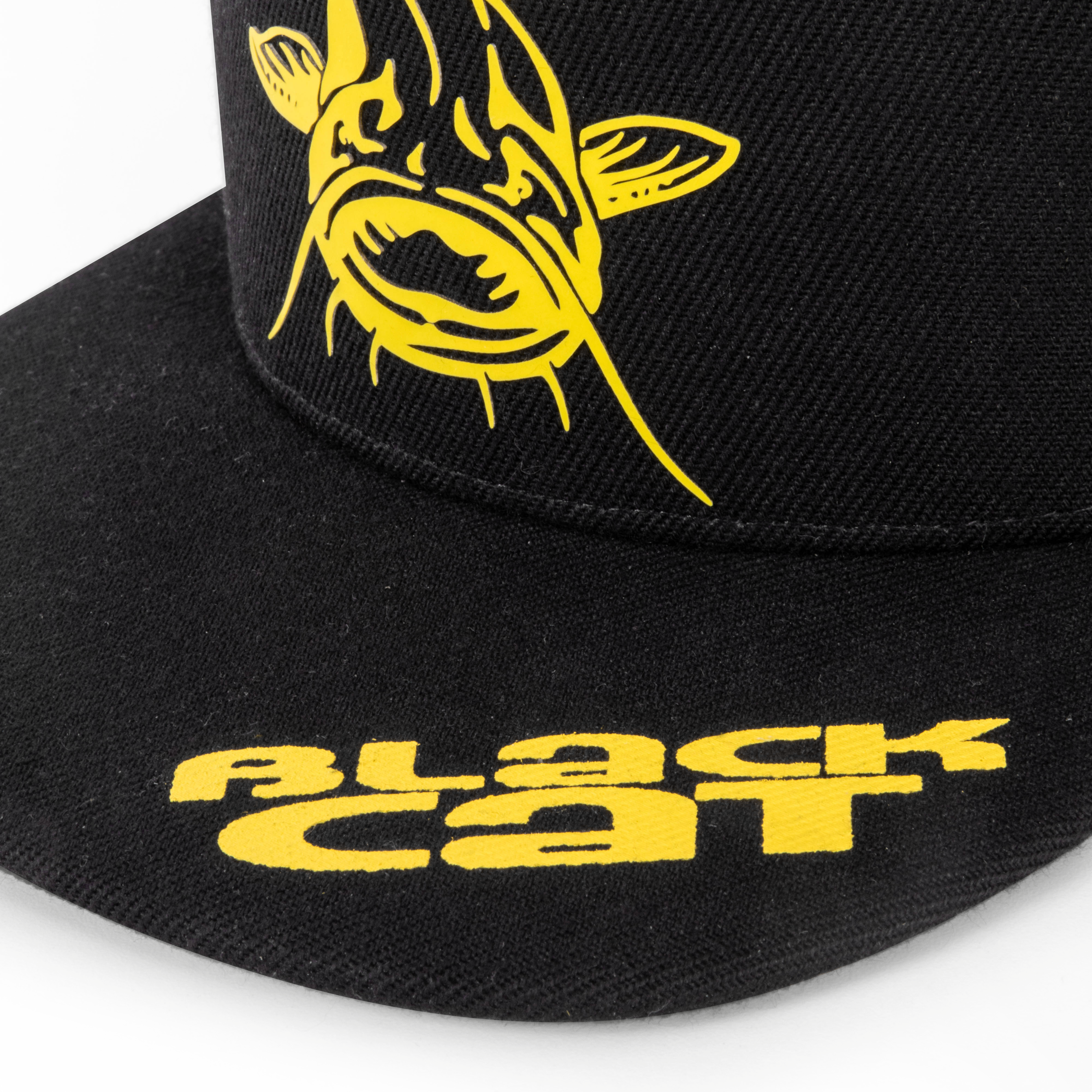 Black Flat Peak Cap