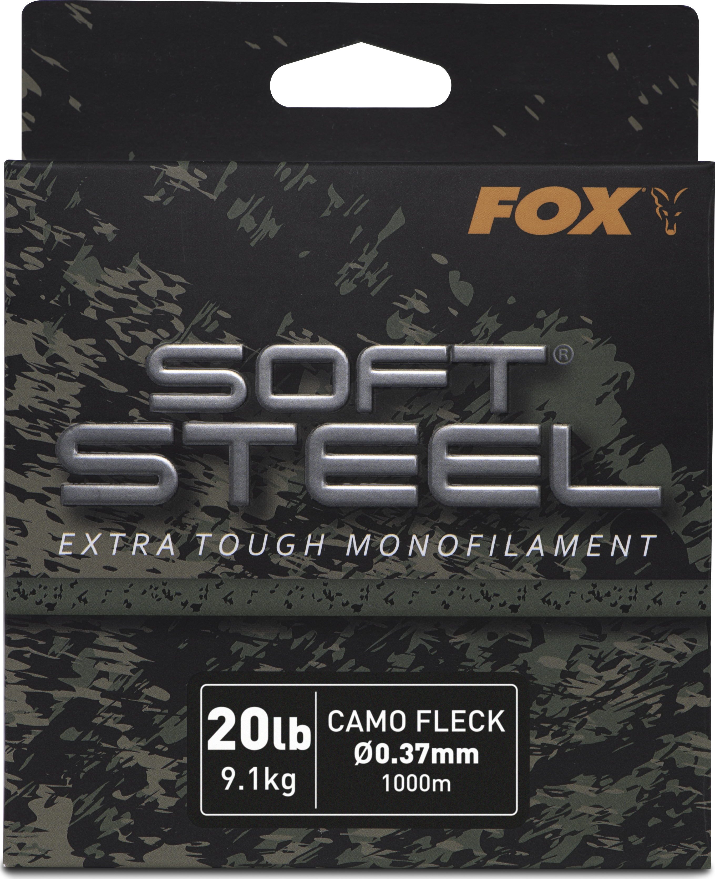 Soft Steel Fleck Camo Mono 20lb 9.1kg 0.37mm 1000m