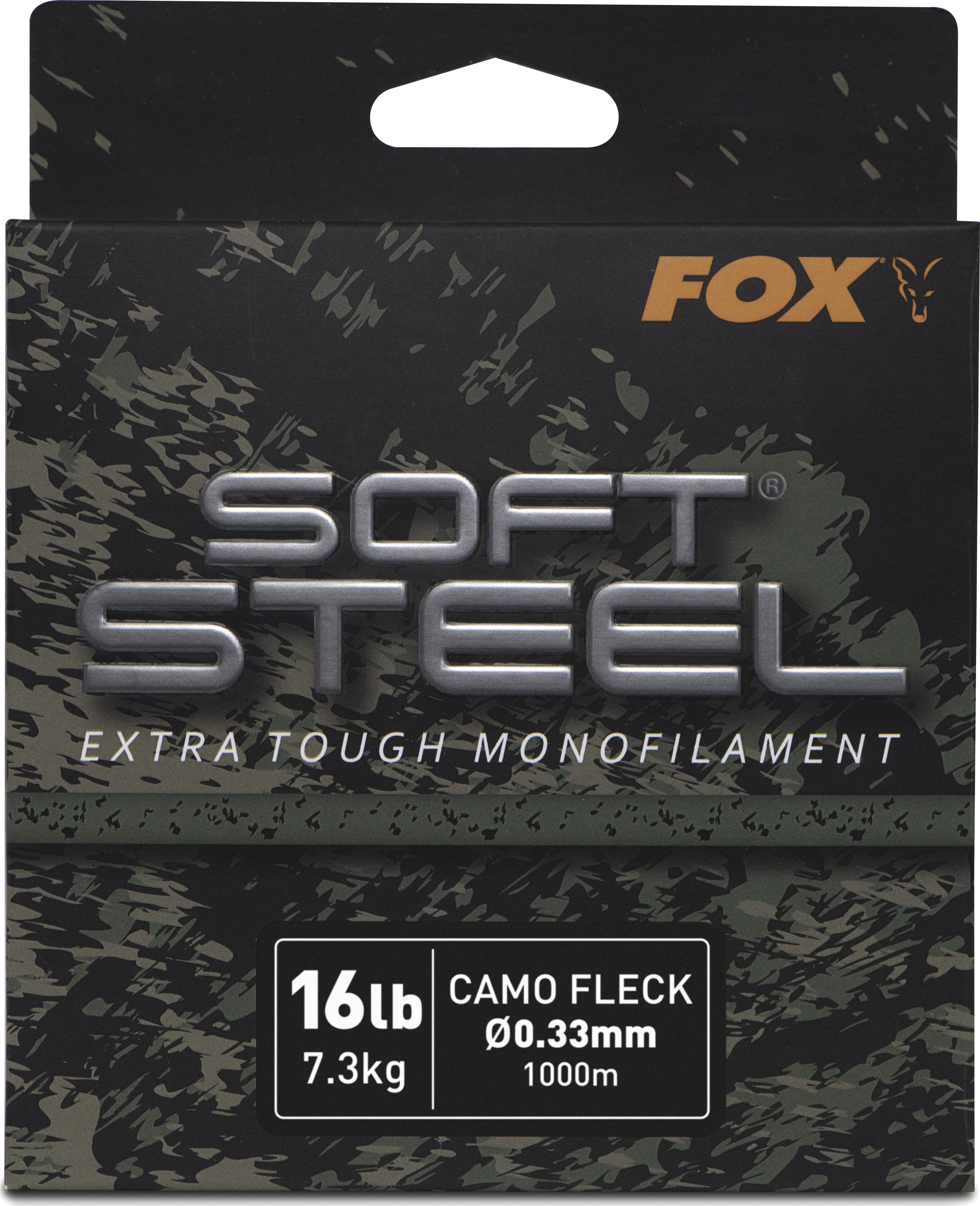 Soft Steel Fleck Camo Mono 16lb 7.3kg 0.33mm 1000m