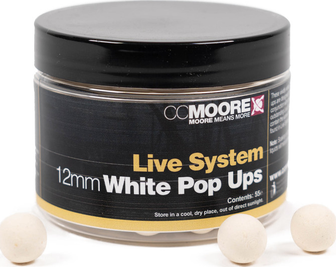 Live System White Pop Ups 12mm