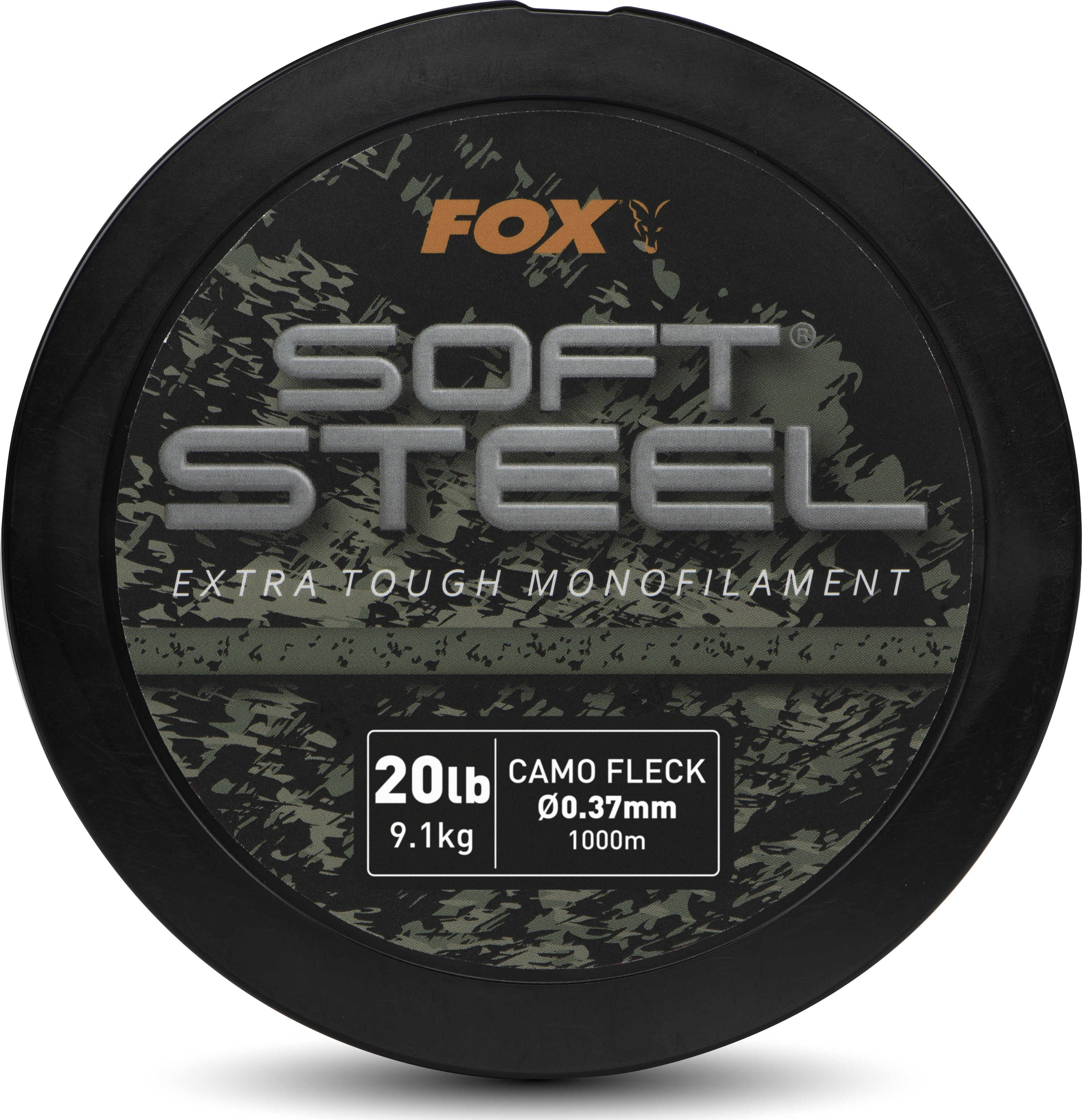 Soft Steel Fleck Camo Mono 20lb 9.1kg 0.37mm 1000m