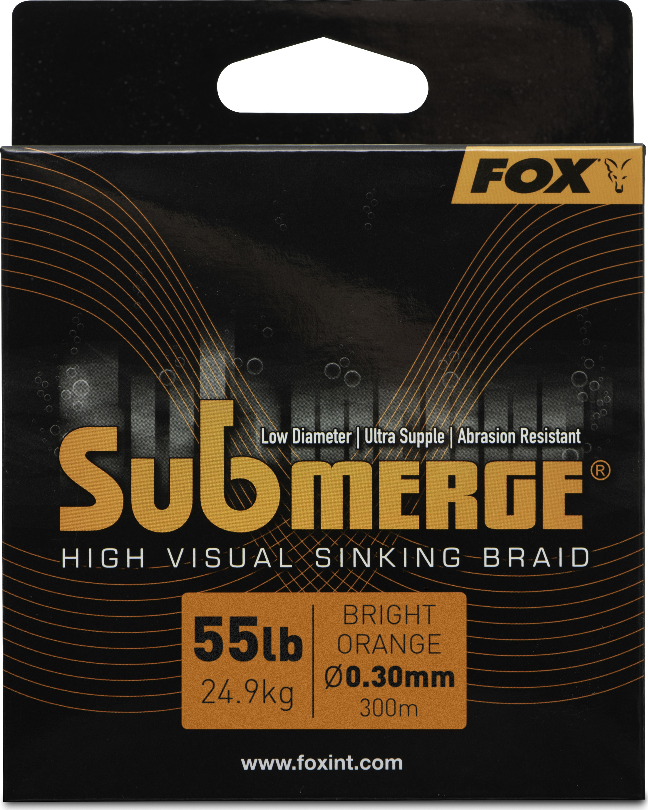 Submerge Orange Sinking Braid 300m 0.30mm 55lb 24.9kg