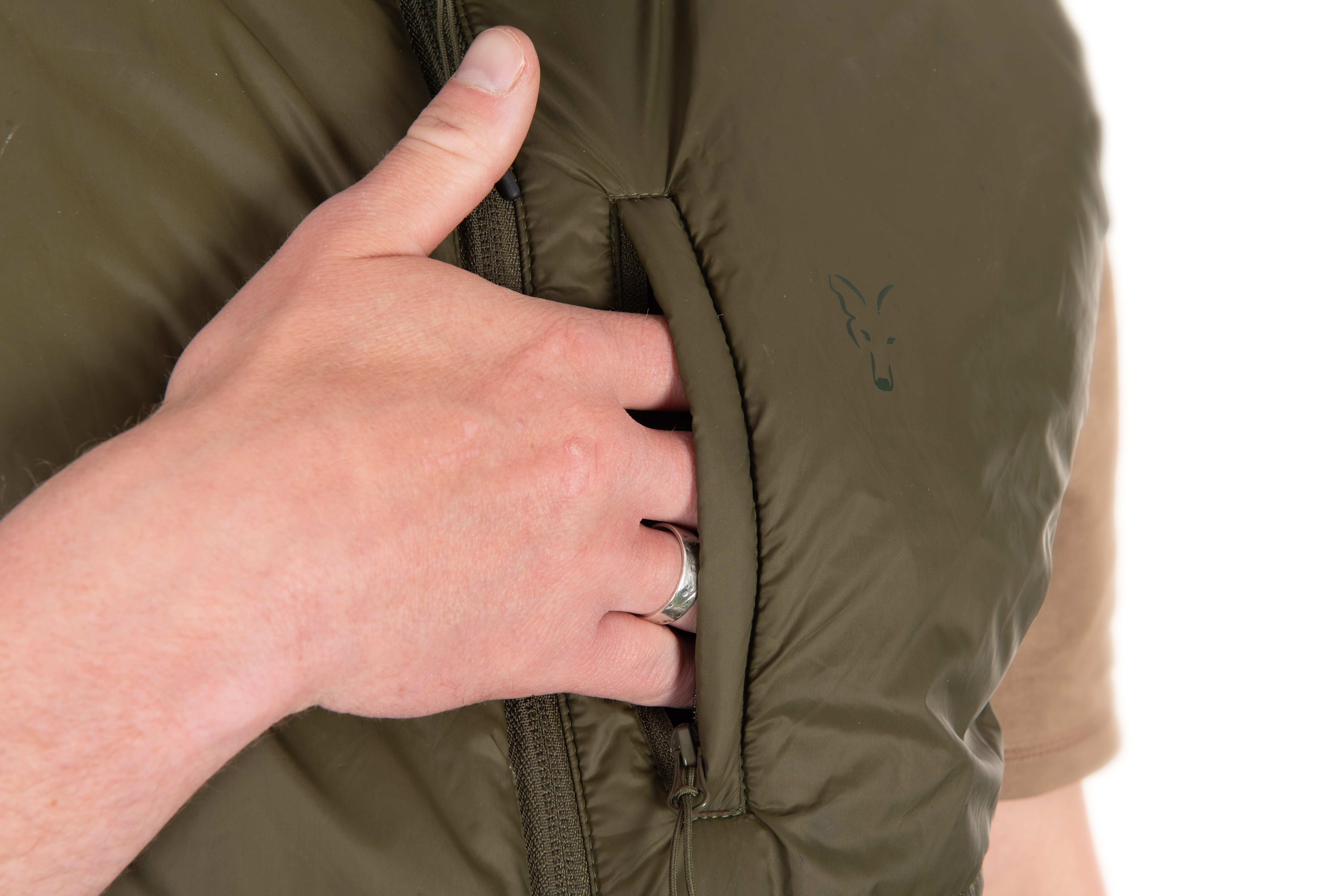 Olive Quilted 100 Gilet 3XL
