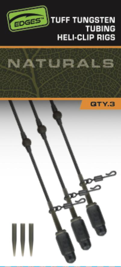 Edges Tuff Tungsten Tubing Heli-Clip Rigs 3pcs