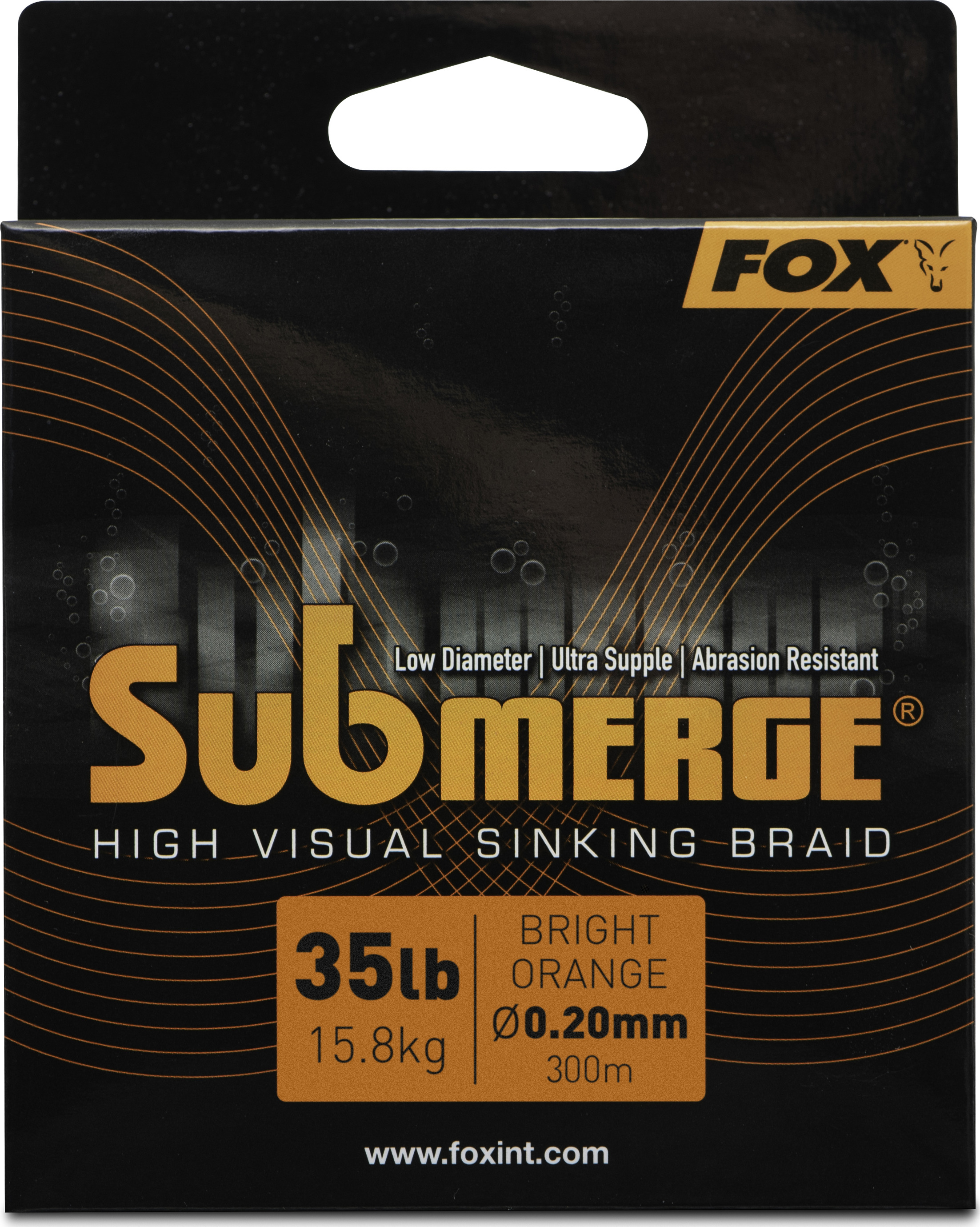 Submerge Orange Sinking Braid 300m 0.20mm 35lb 15.8kg