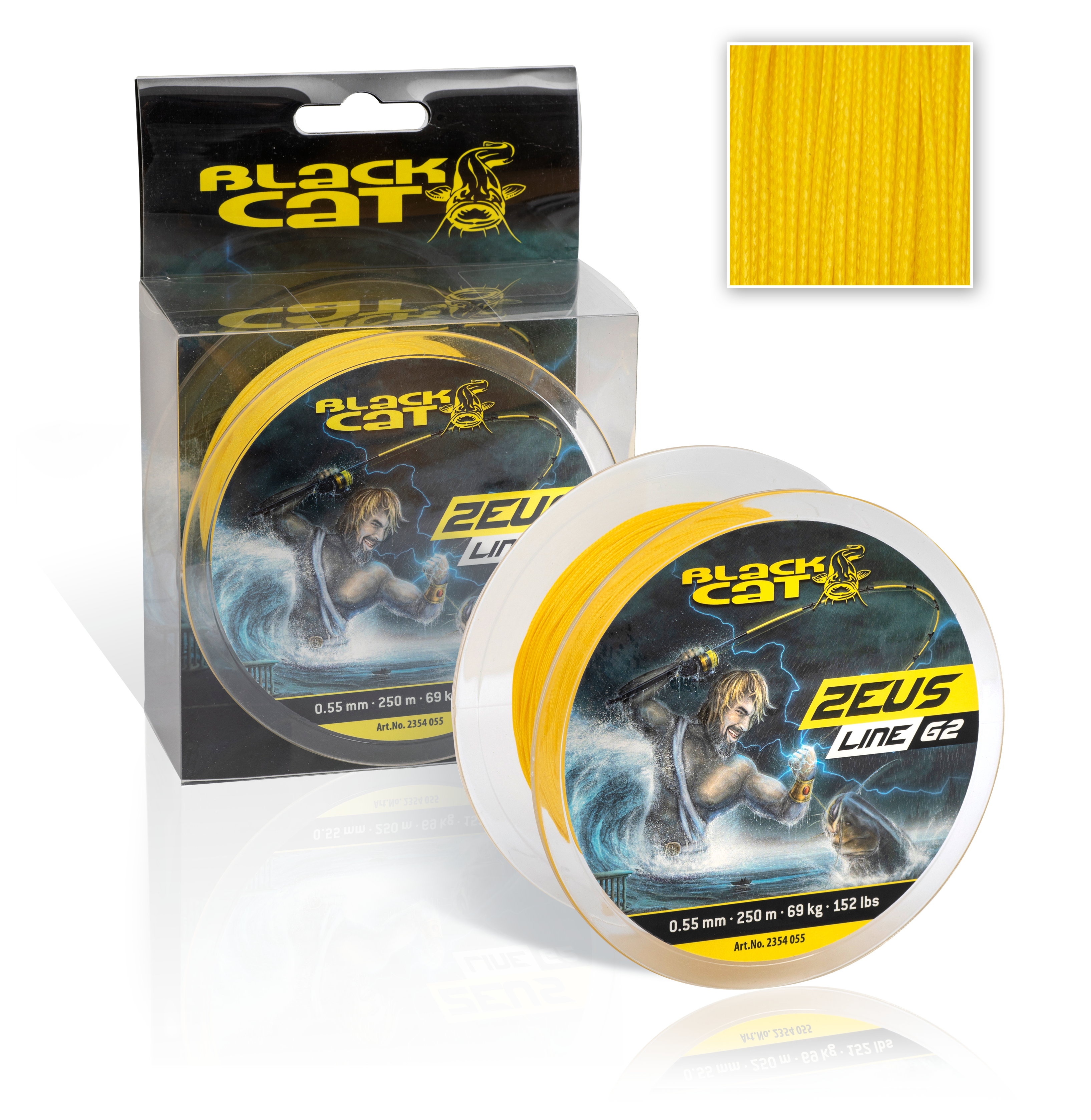 Ø 0,38mm Zeus Line G2 D: 400m 37kg / 81lbs žlutá