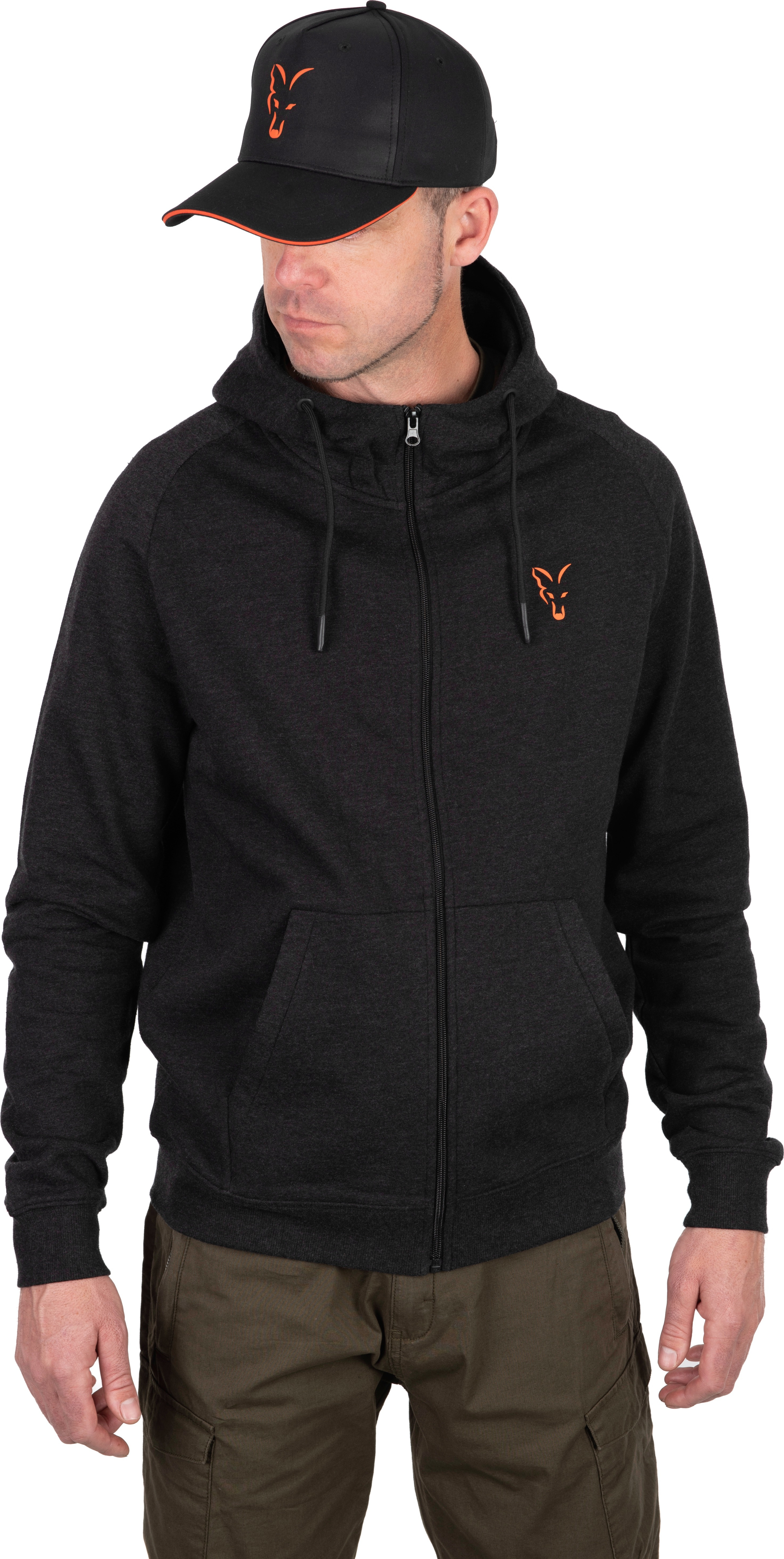 Collection LW Hoody Black/Orange 2XL