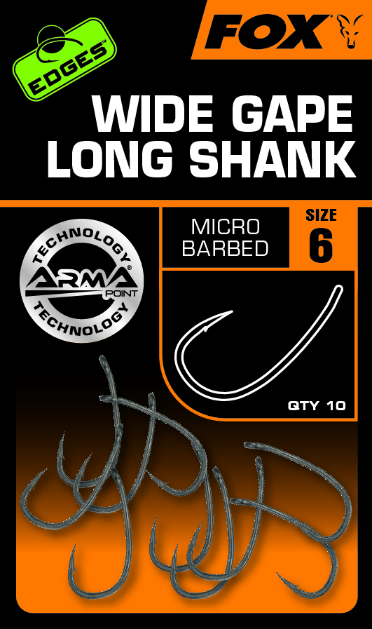 Edges Armapoint Super Wide Gape Long Shank Size 4