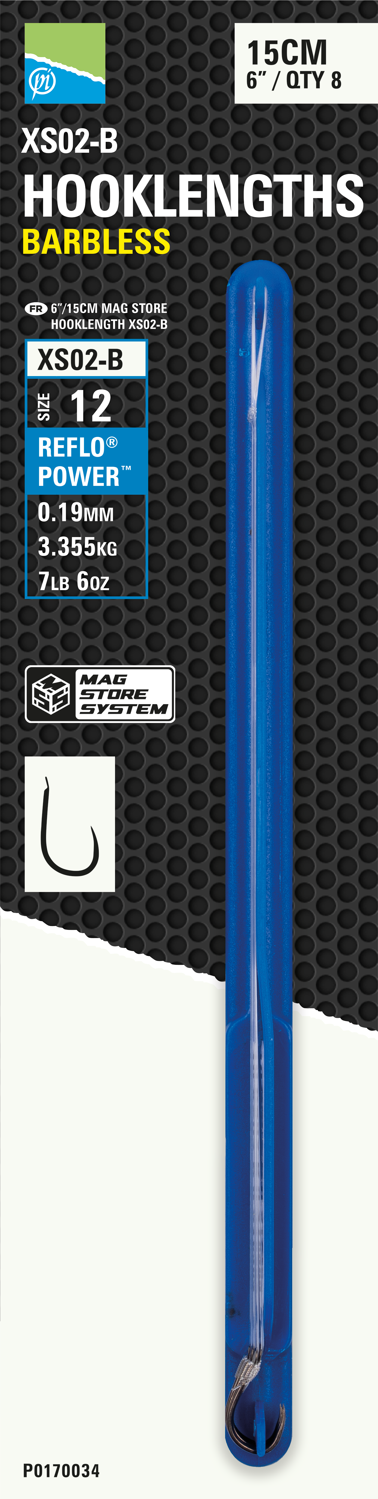 6"/15cm Mag Store Hooklength 12 Xs02-B