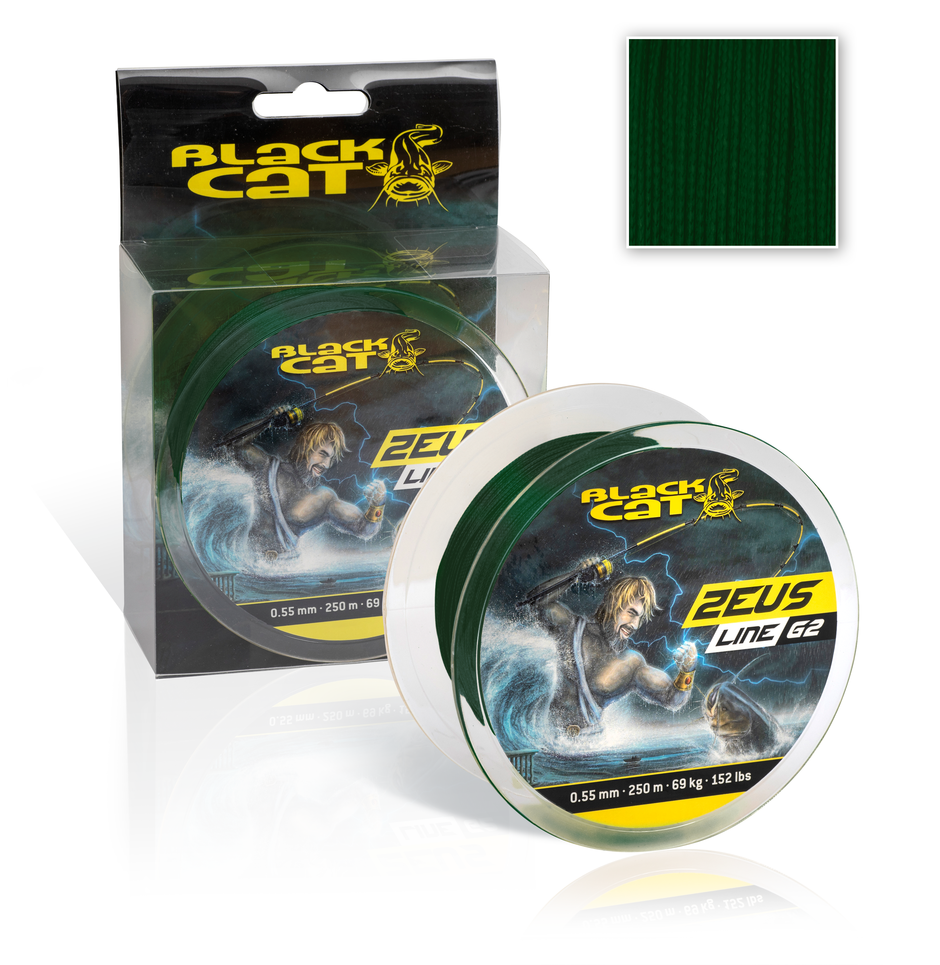 Ø 0,38mm Zeus Line G2 D: 400m 37kg / 81lbs zelená
