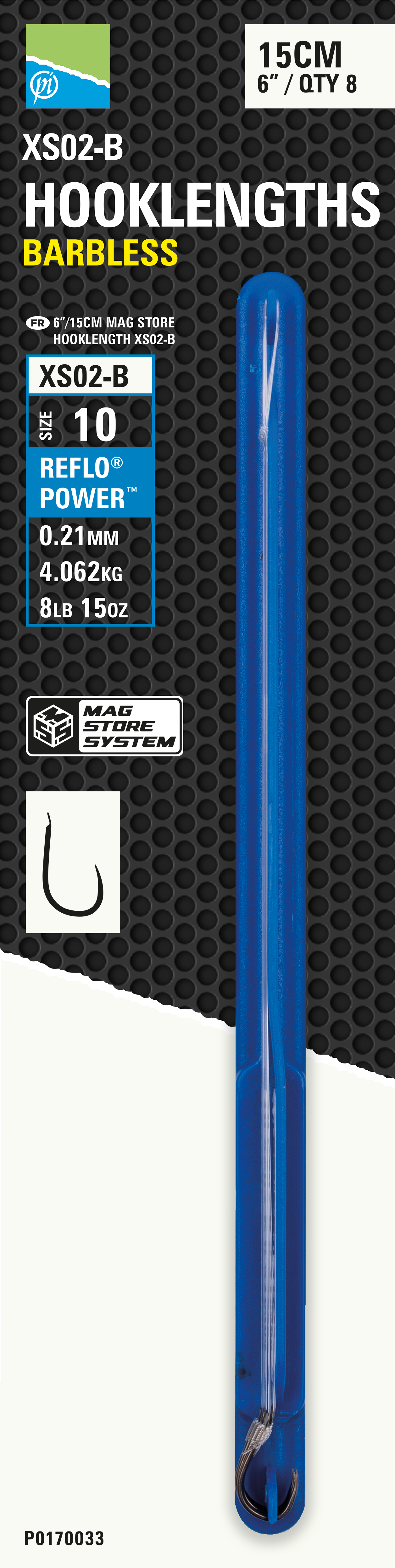 6"/15cm Mag Store Hooklength 10 Xs02-B