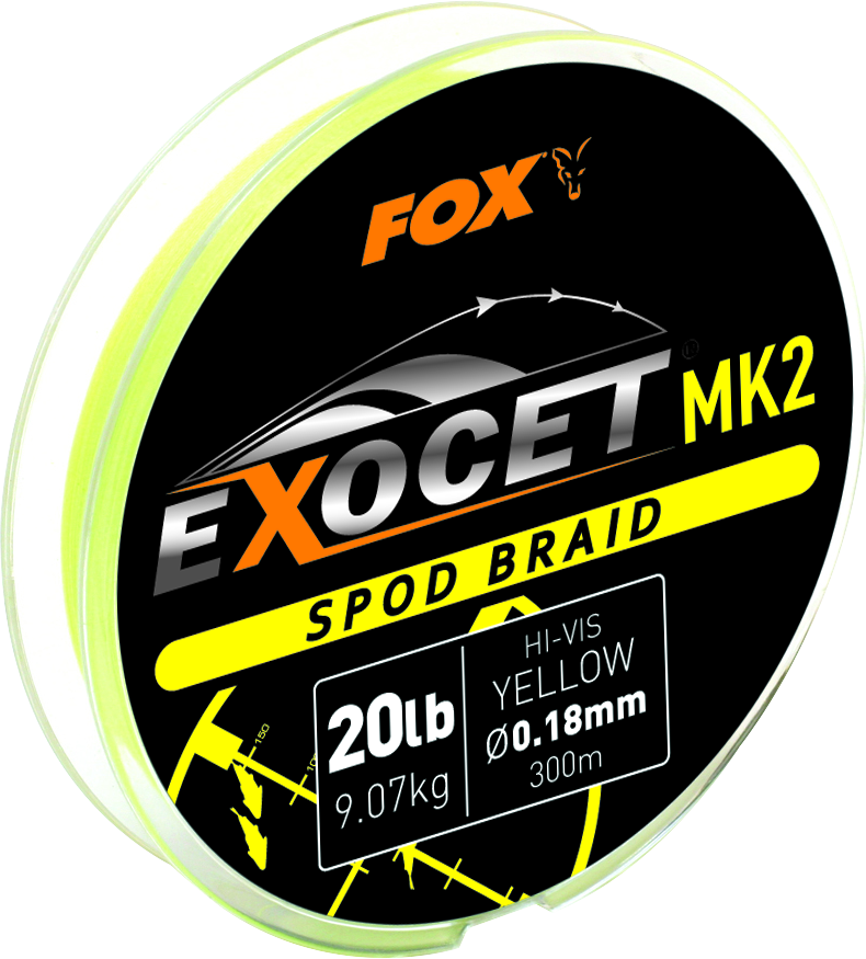 Exocet MK2 Spod Braid 0.18mm 20lb 300m yellow