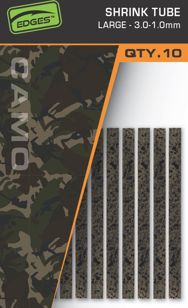 Edges Camo Shrink Tube L 3.0-1.0mm 10pcs