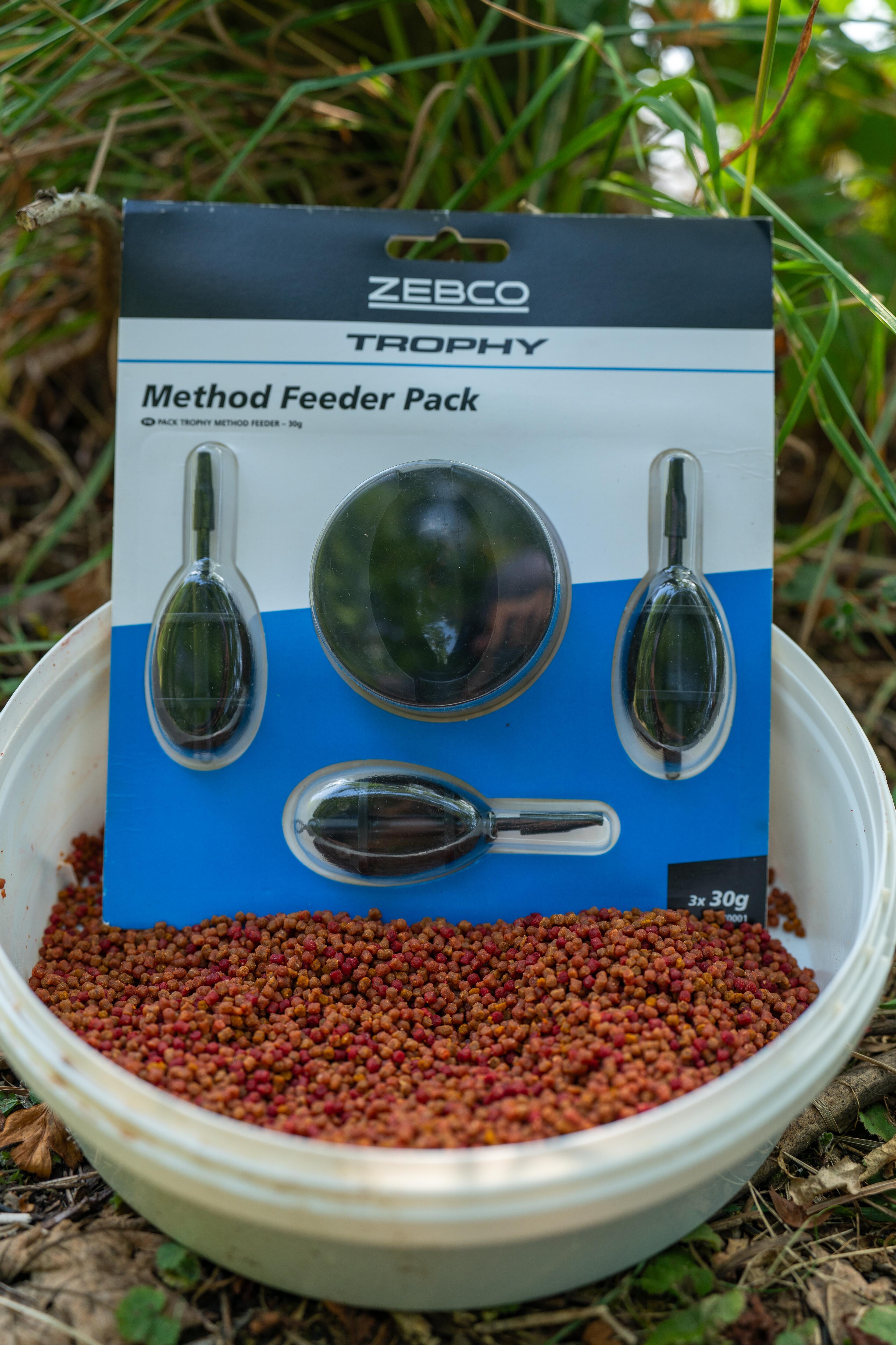 Krmítko Zebco Trophy Method Feeder Pack 3ks 30g + formička