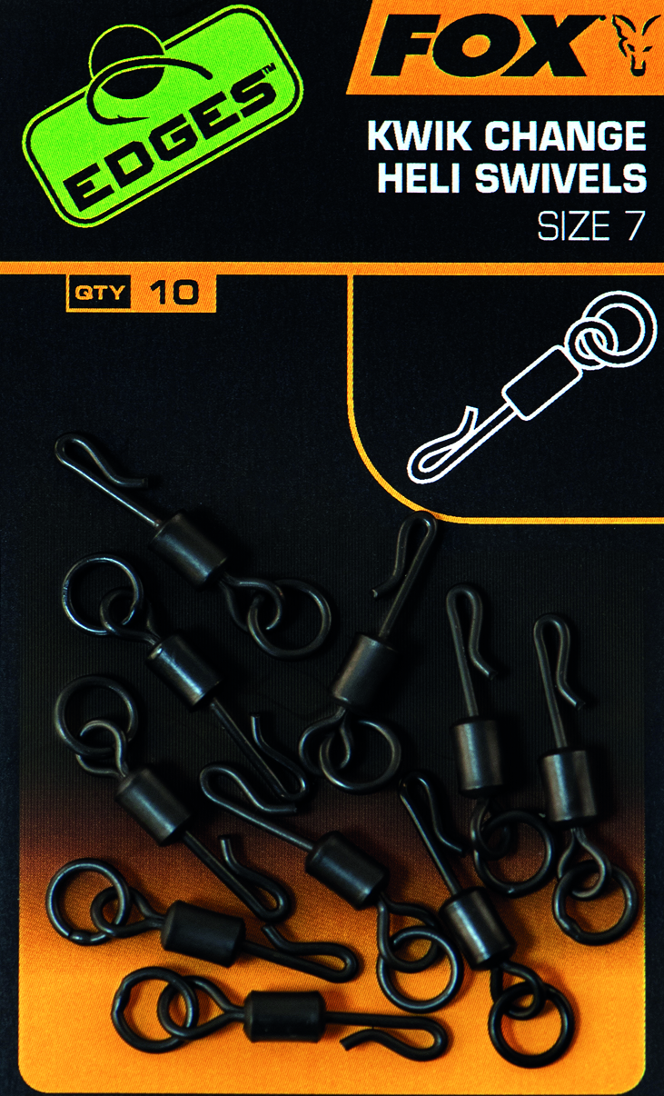 Edges Kwik Change Heli Swivels Size 7 10pcs