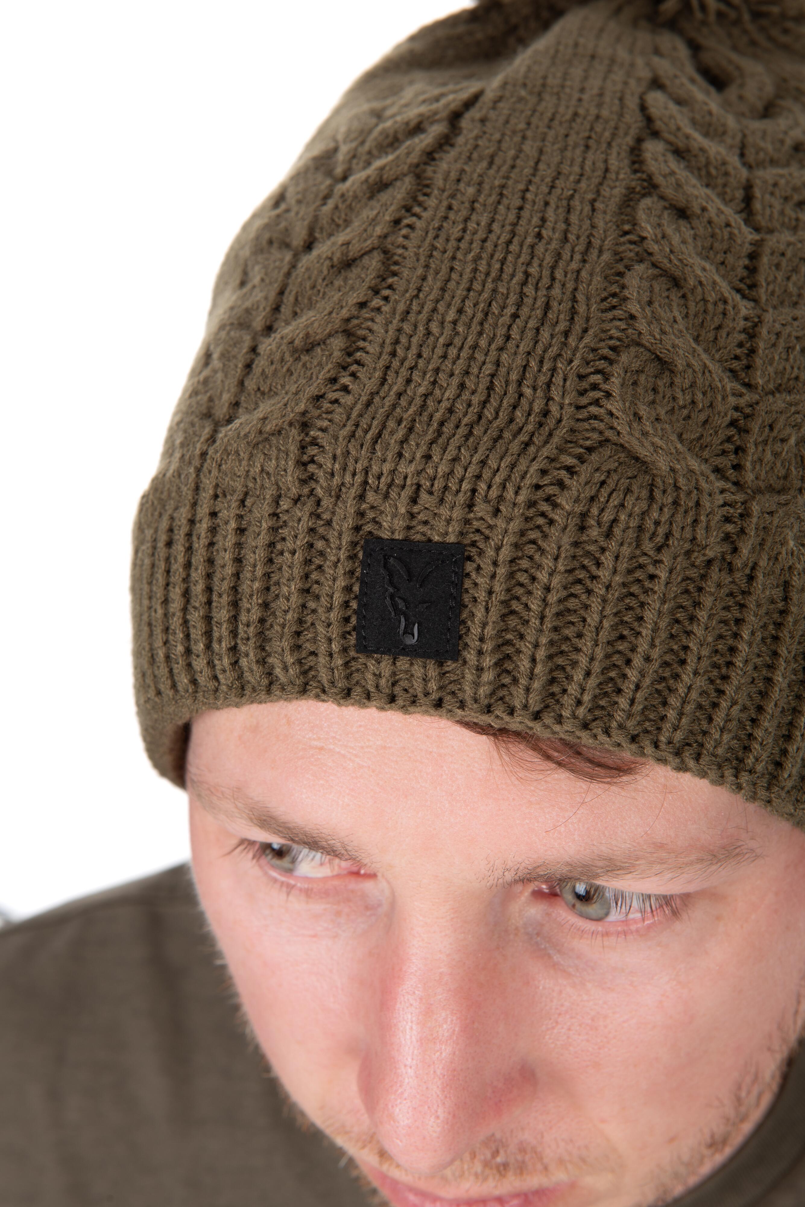 Khaki Knitted Bobble
