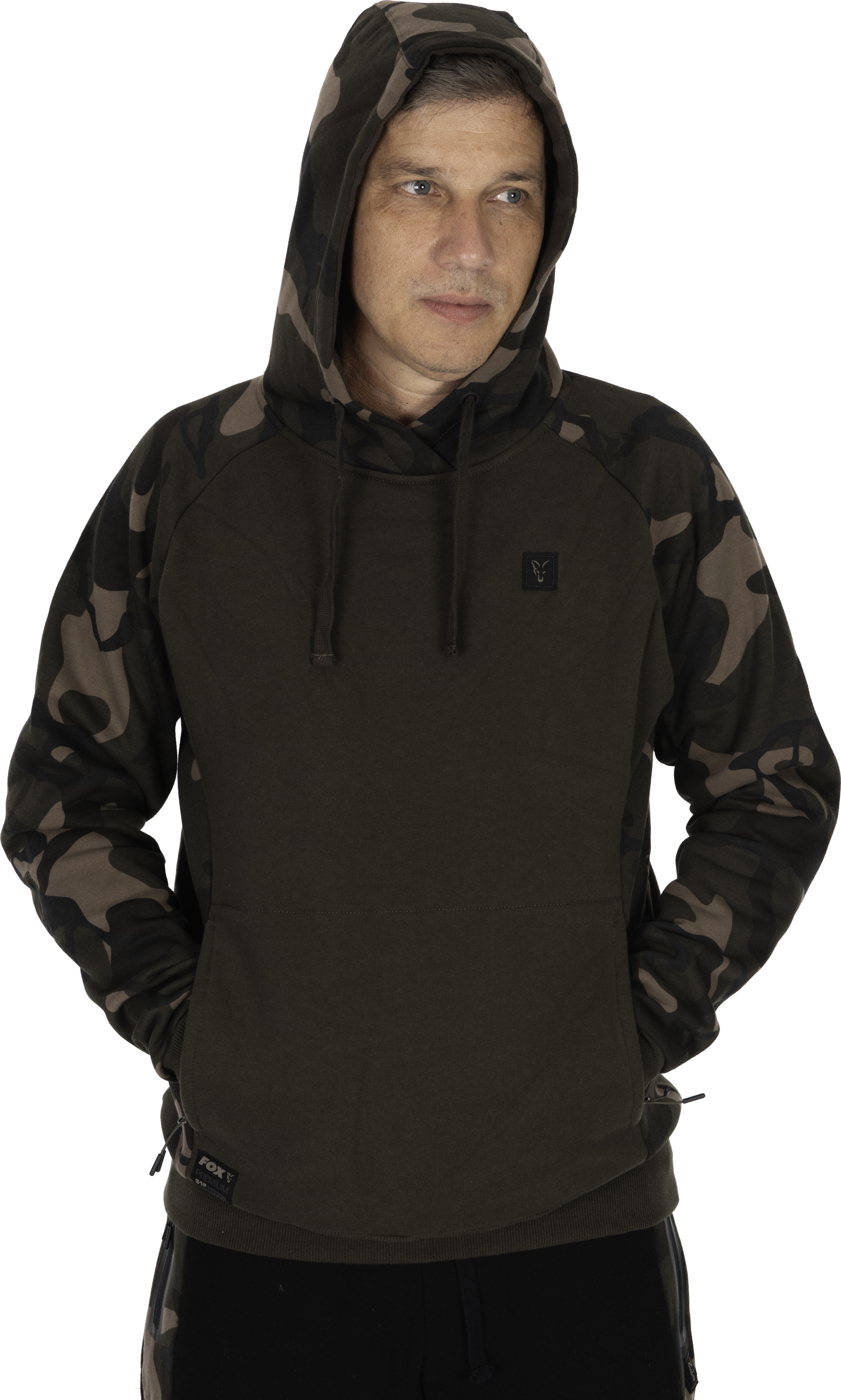 Khaki Camo Pullover Premium 310 Hoodie L